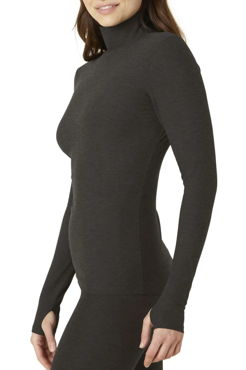 Spacedye Captivating Turtleneck Pullover - Darkest Night
