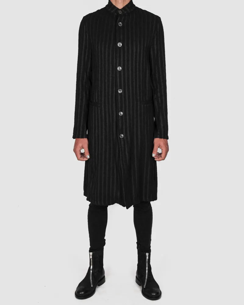 Striped unlined coat