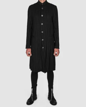 Striped unlined coat