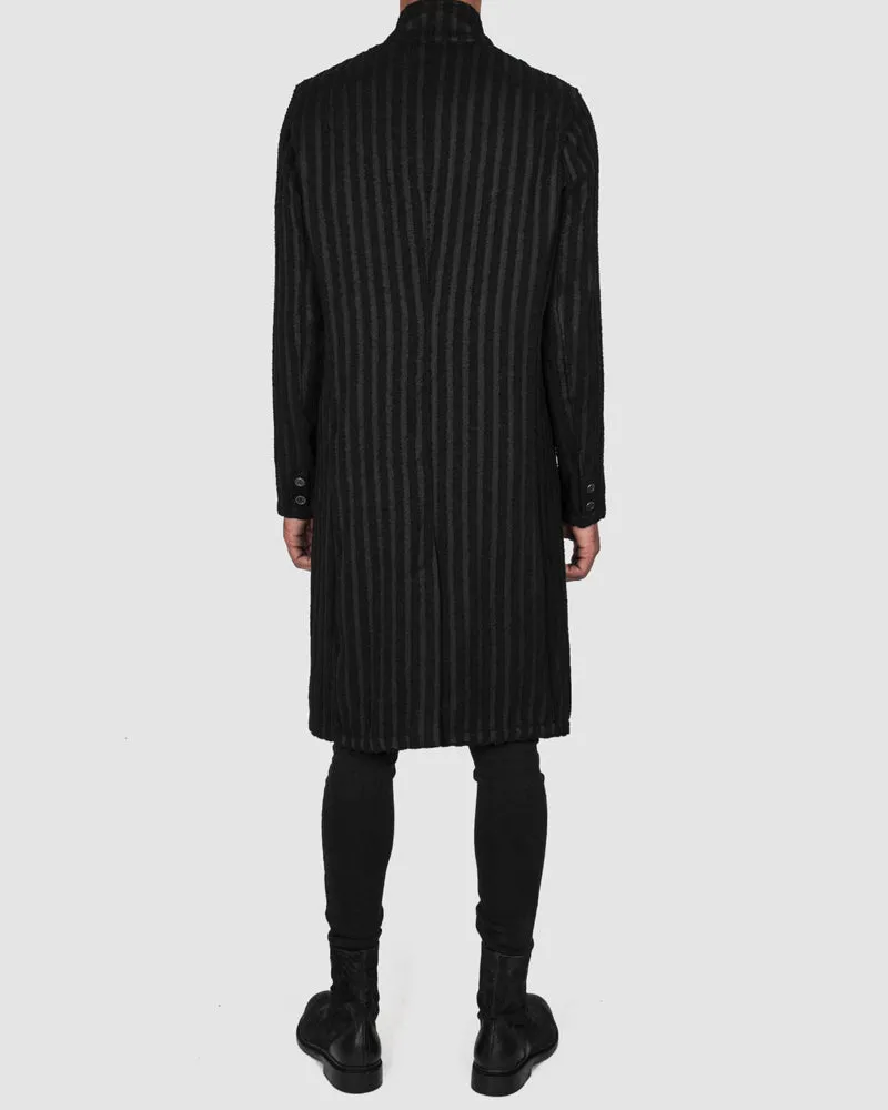 Striped unlined coat