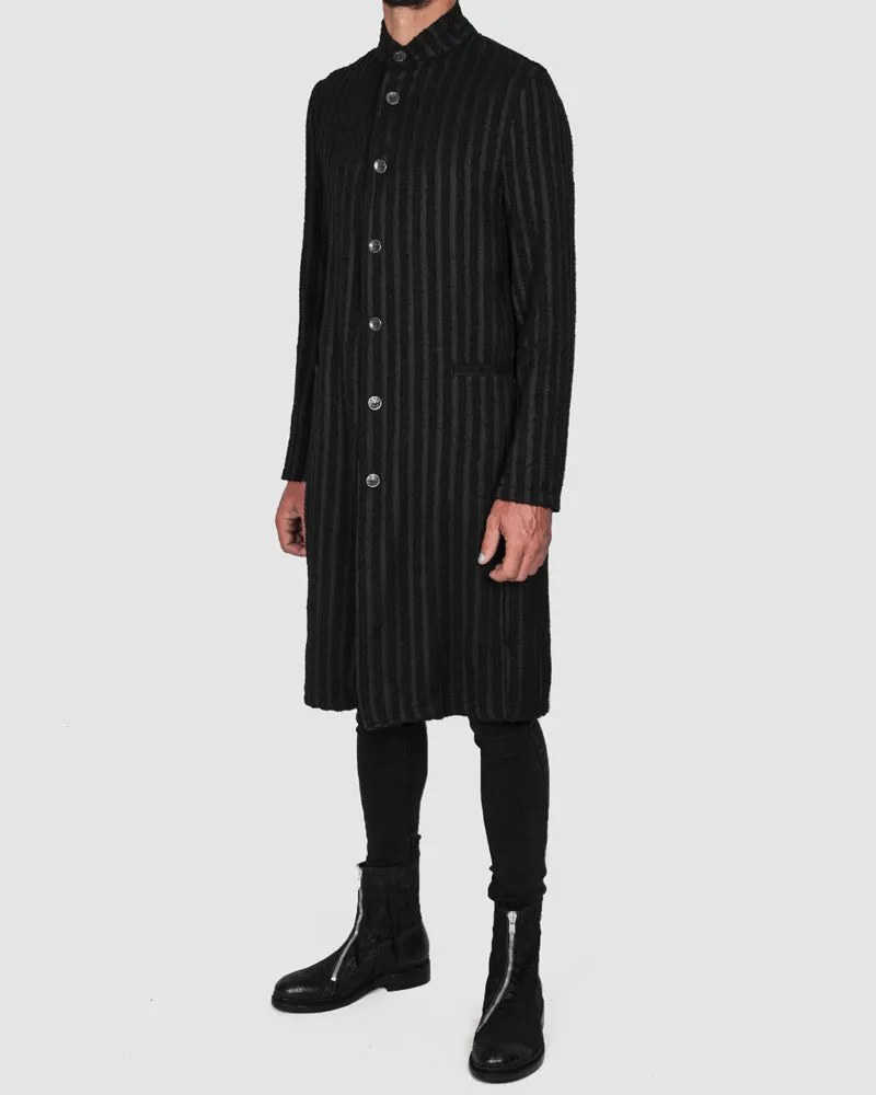 Striped unlined coat