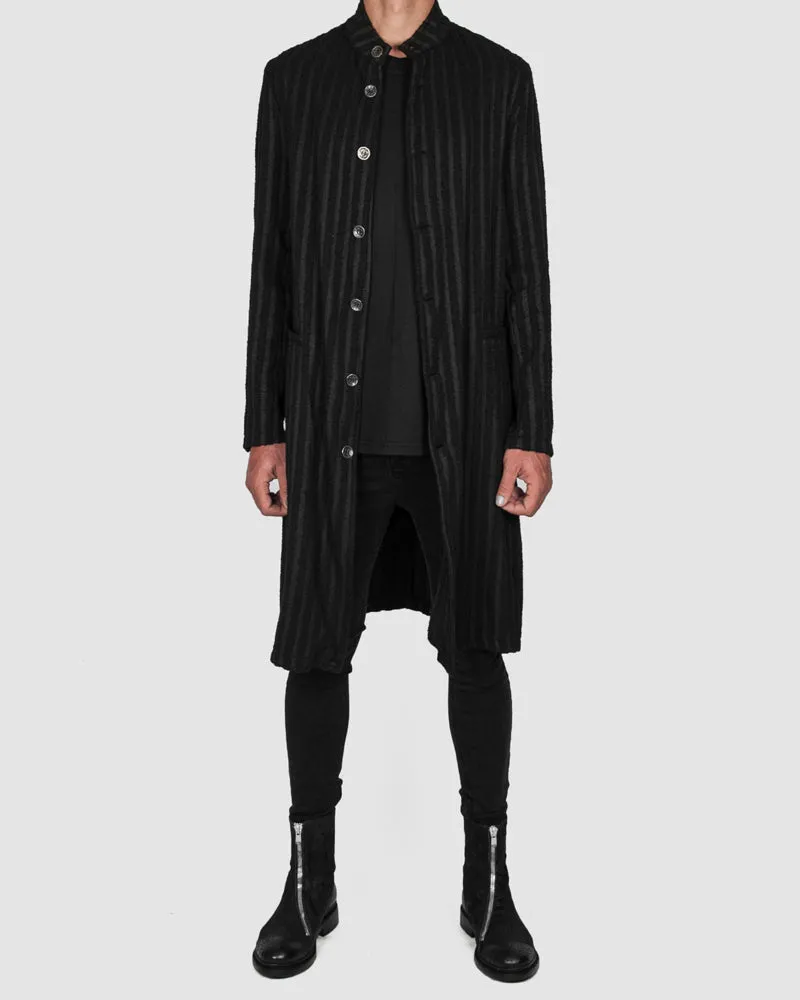 Striped unlined coat