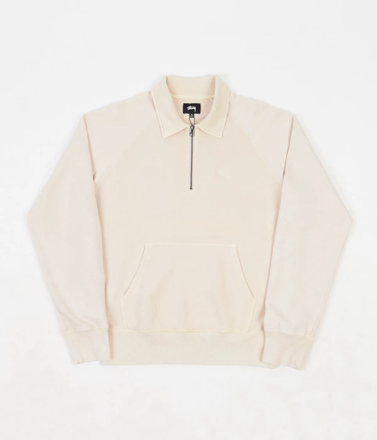 Stussy Polo Zip Fleece - Beige