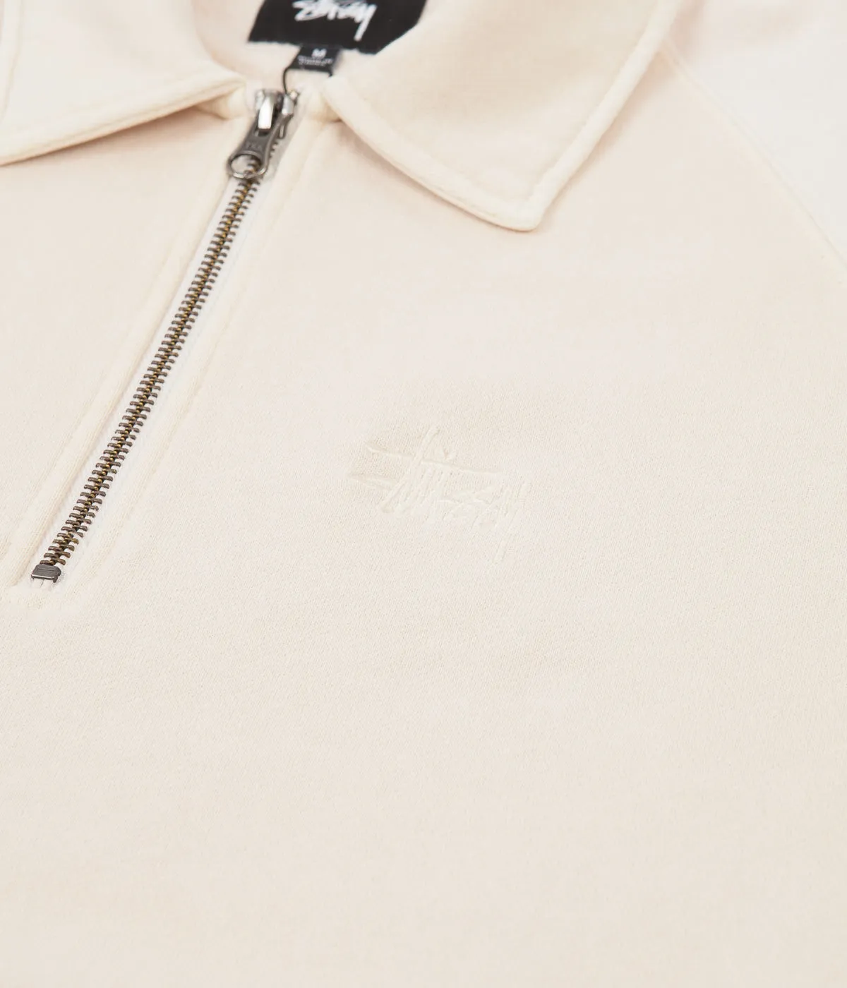 Stussy Polo Zip Fleece - Beige