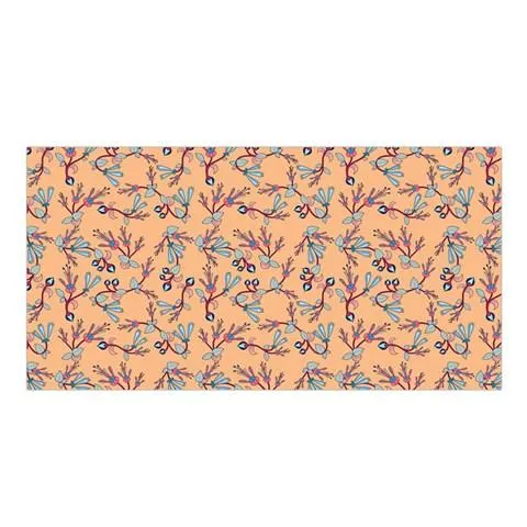 Swift Floral Peache Satin Shawl