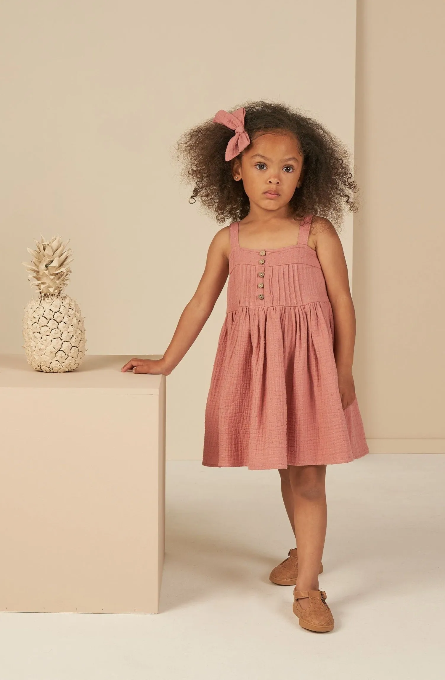The Colbie Mini Dress by Rylee   Cru - Lipstick - KIDS