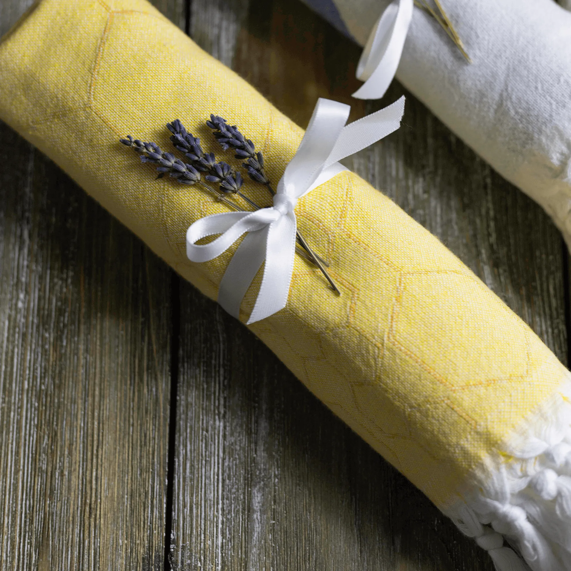 Turkish Cotton Towel Set / Honeycomb in Yellow   Orange