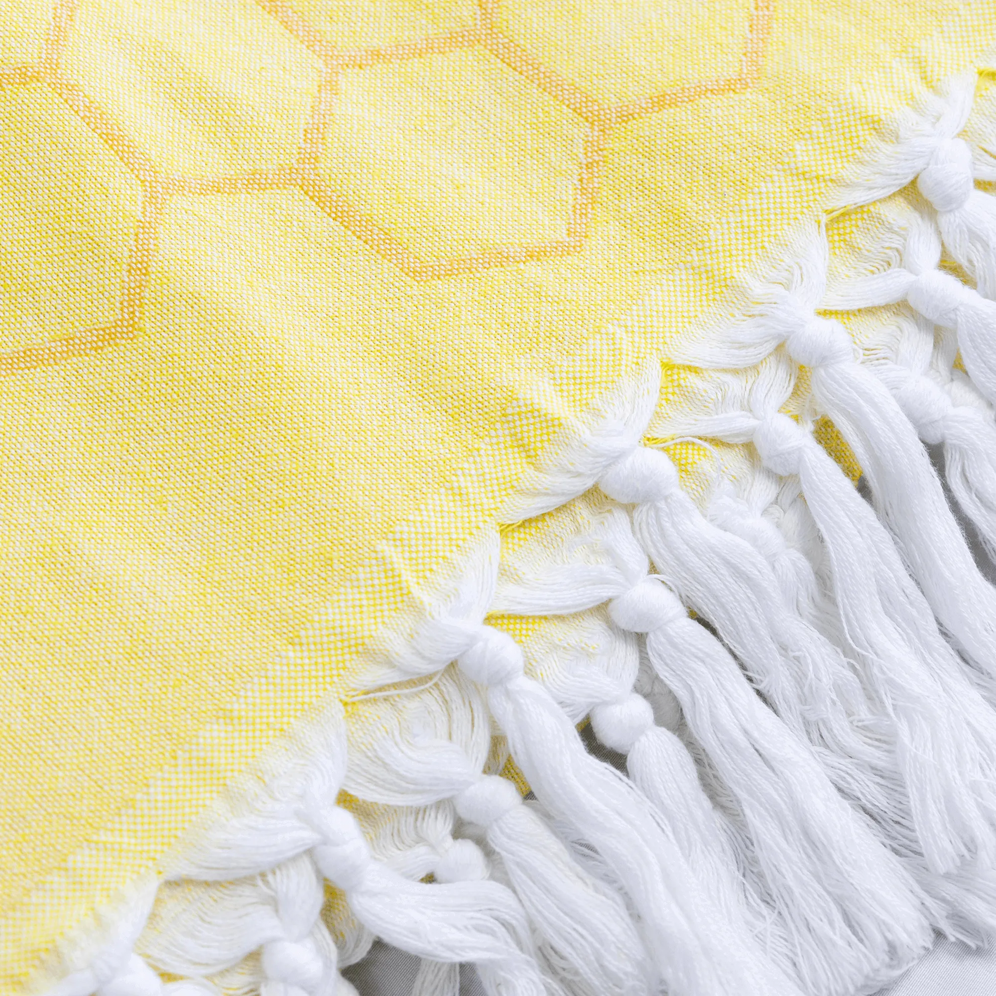 Turkish Cotton Towel Set / Honeycomb in Yellow   Orange