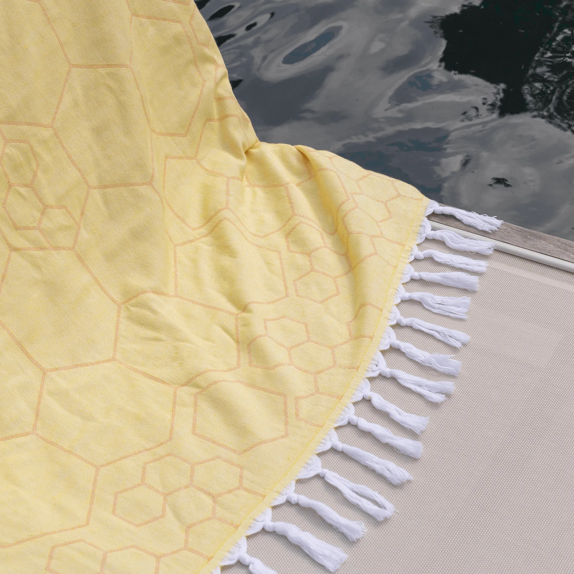 Turkish Cotton Towel Set / Honeycomb in Yellow   Orange