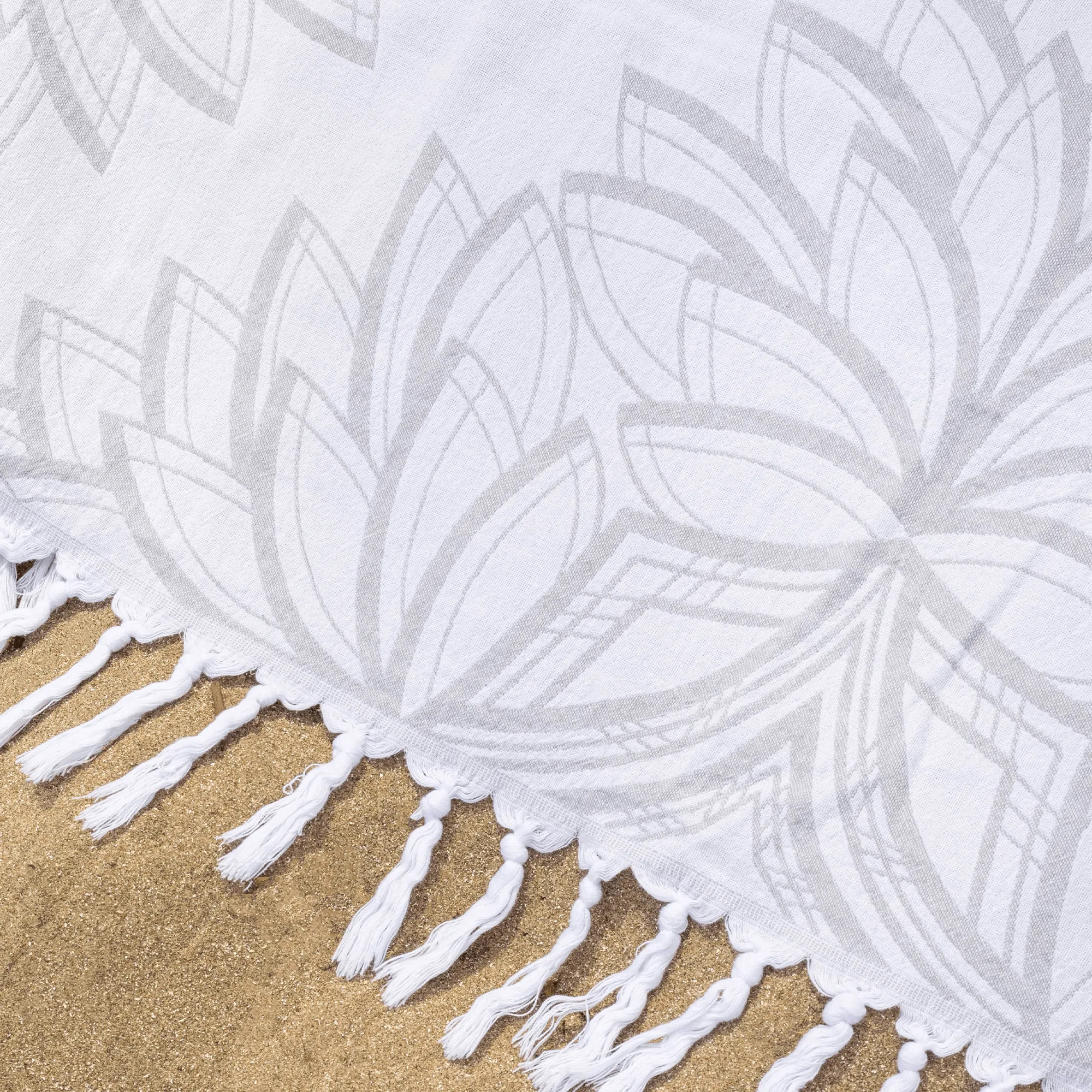 Turkish Cotton Towel Set / Horona in Grey   White