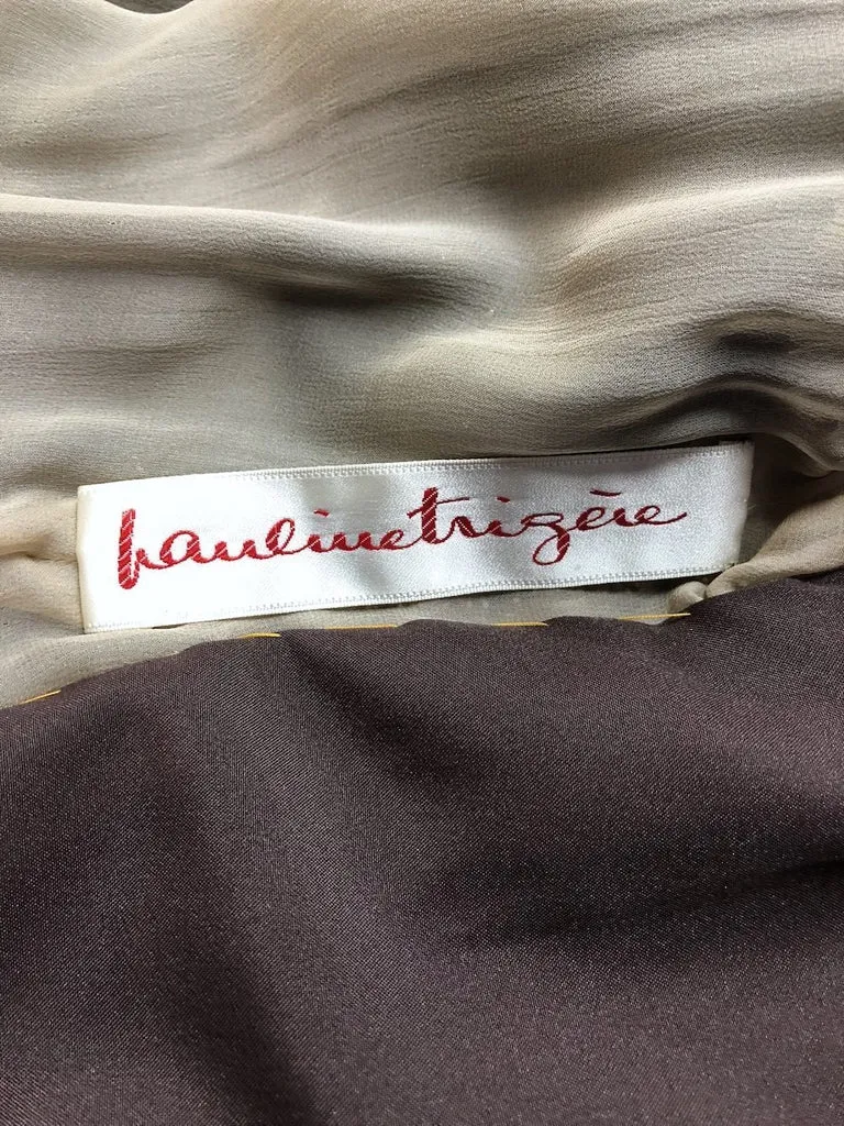 Vintage Pauline Trigere Glittered Formal Gown