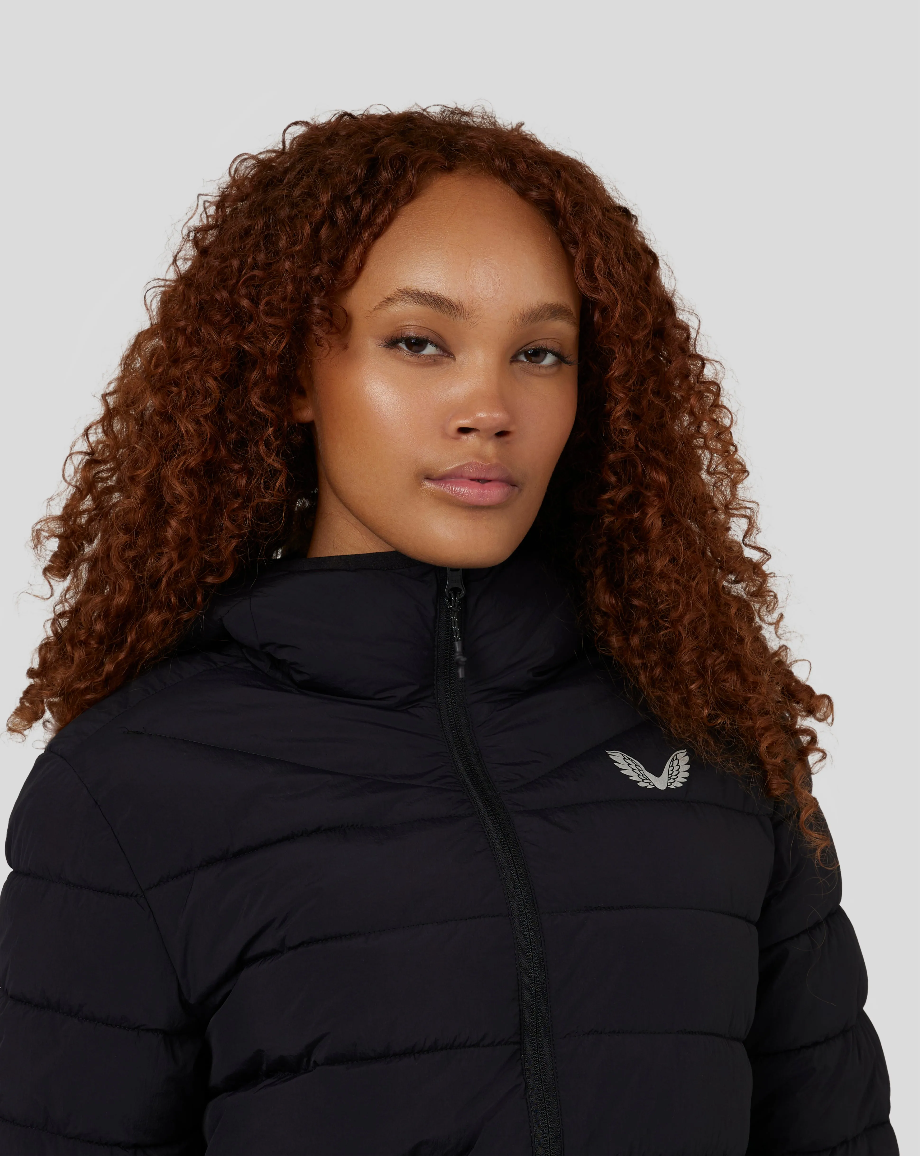 Women’s Travel Packable Quilt Hooded Jacket - Black