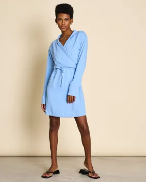 WRAP DRESS OFELIA AZURE BLUE
