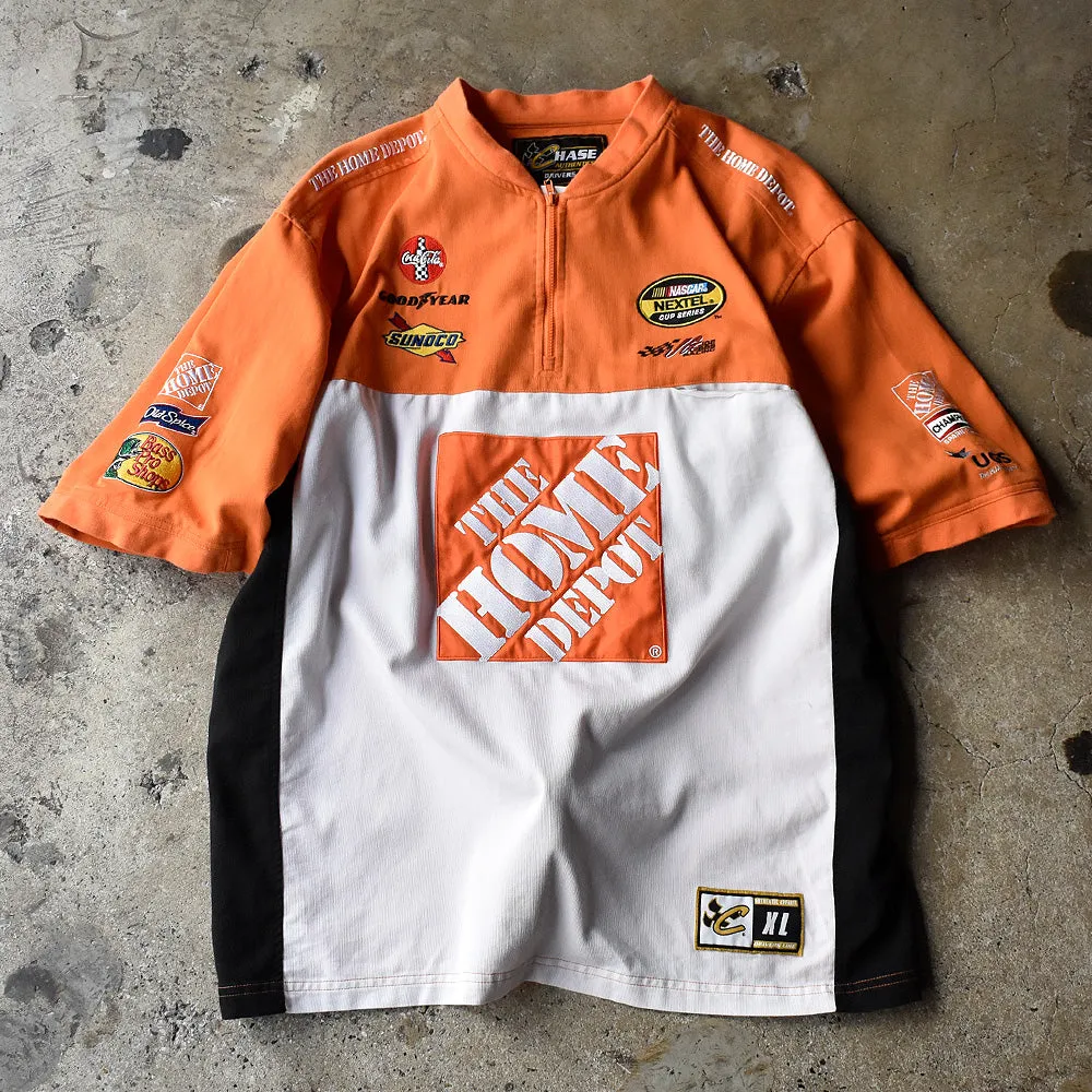 Y2K CHASE authentics コットン ハーフジップ レーシングシャツ 240710